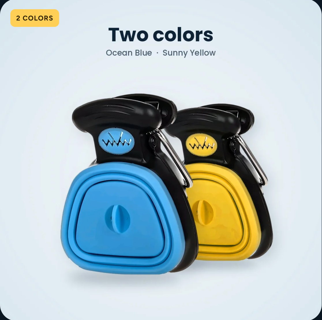 Curbwise Pooper Scooper — Clip-On with Built-In Bag Roll